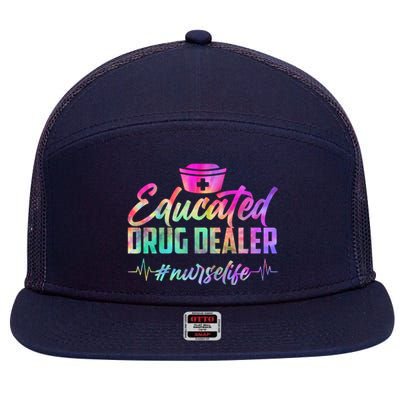 Educated Drug Dealer Nurselife 7 Panel Mesh Trucker Snapback Hat