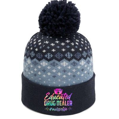 Educated Drug Dealer Nurselife The Baniff Cuffed Pom Beanie