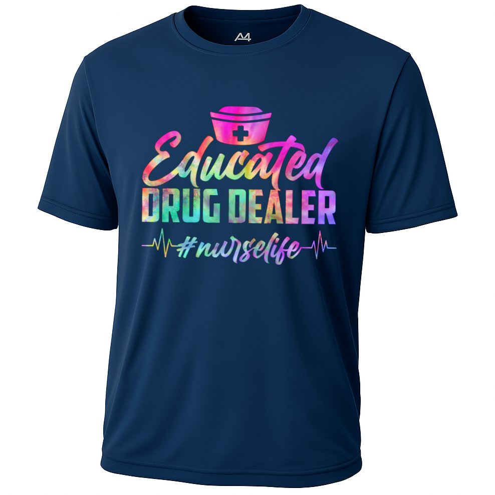 Educated Drug Dealer Nurselife Cooling Performance Crew T-Shirt