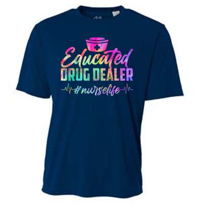 Educated Drug Dealer Nurselife Cooling Performance Crew T-Shirt