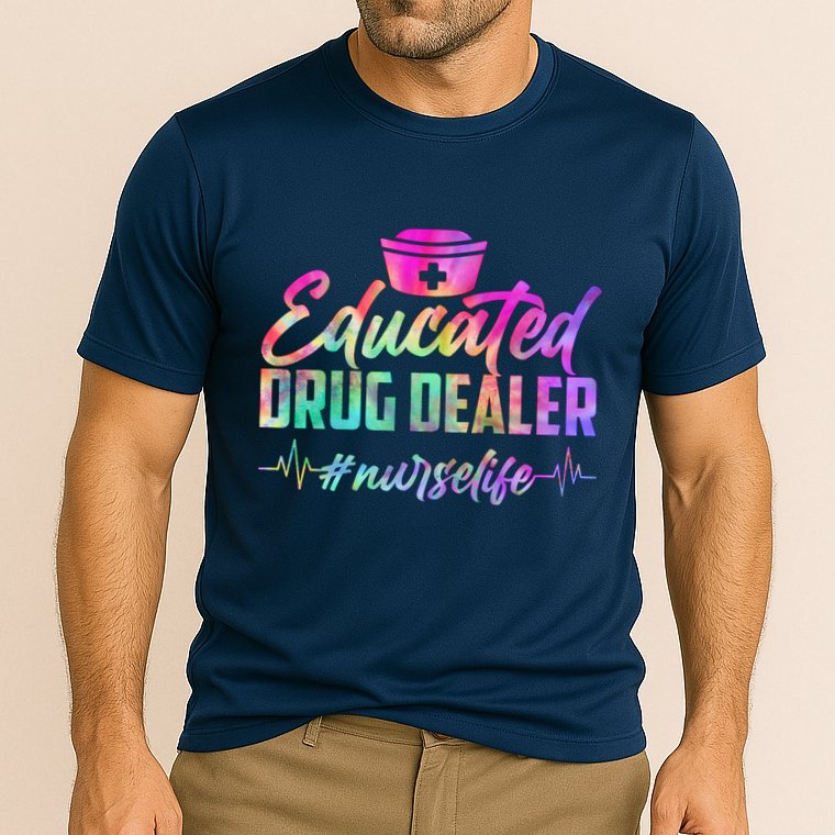 Educated Drug Dealer Nurselife Cooling Performance Crew T-Shirt