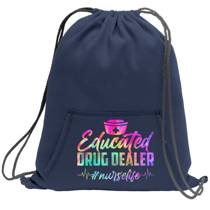 Educated Drug Dealer Nurselife Sweatshirt Cinch Pack Bag