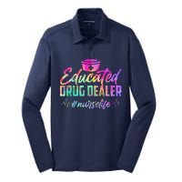 Educated Drug Dealer Nurselife Silk Touch Performance Long Sleeve Polo