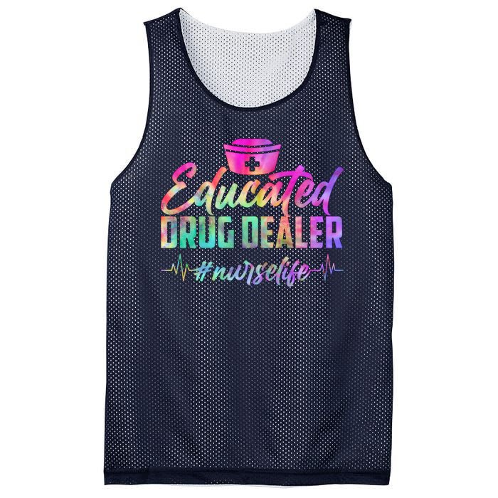 Educated Drug Dealer Nurselife Mesh Reversible Basketball Jersey Tank