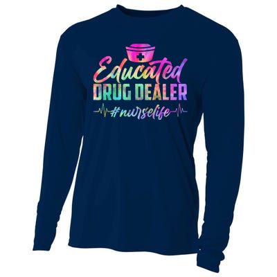 Educated Drug Dealer Nurselife Cooling Performance Long Sleeve Crew