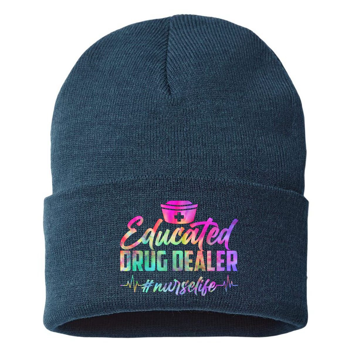 Educated Drug Dealer Nurselife Sustainable Knit Beanie
