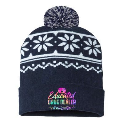 Educated Drug Dealer Nurselife USA-Made Snowflake Beanie