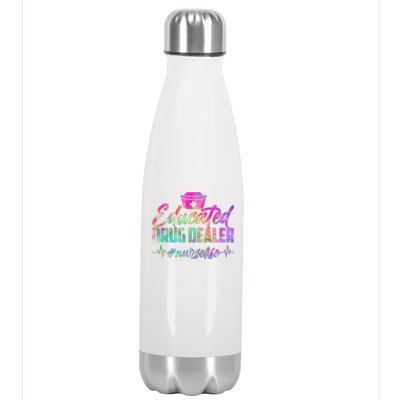 Educated Drug Dealer Nurselife Stainless Steel Insulated Water Bottle