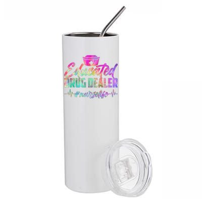 Educated Drug Dealer Nurselife Stainless Steel Tumbler