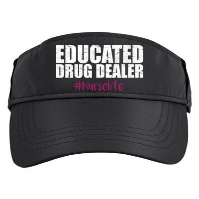 Educated Drug Dealer #Nurselife Nurse Adult Drive Performance Visor