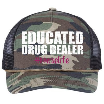 Educated Drug Dealer #Nurselife Nurse Retro Rope Trucker Hat Cap