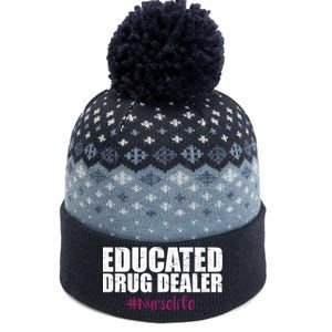 Educated Drug Dealer #Nurselife Nurse The Baniff Cuffed Pom Beanie