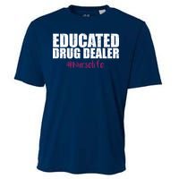 Educated Drug Dealer #Nurselife Nurse Cooling Performance Crew T-Shirt