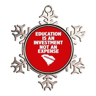 Education Is An Investment Not An Expense Metallic Star Ornament