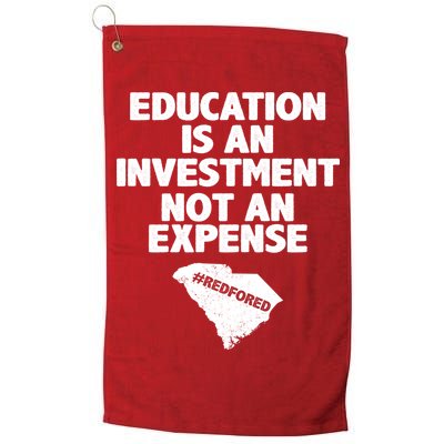 Education Is An Investment Not An Expense Golf Towel