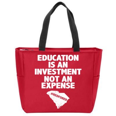 Education Is An Investment Not An Expense Zip Tote Bag