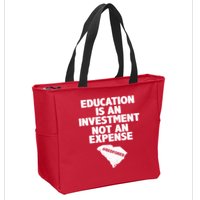 Education Is An Investment Not An Expense Zip Tote Bag
