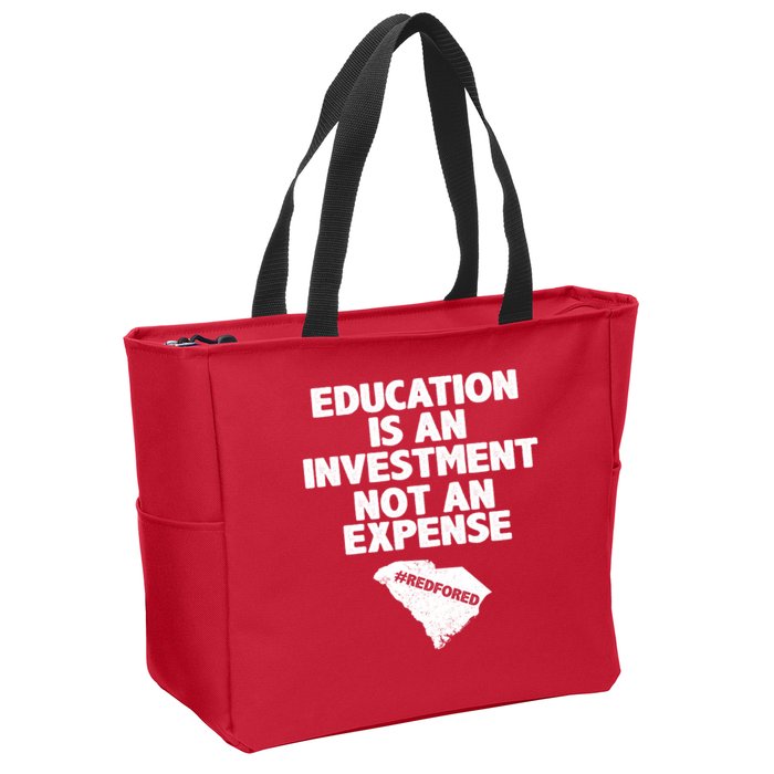 Education Is An Investment Not An Expense Zip Tote Bag