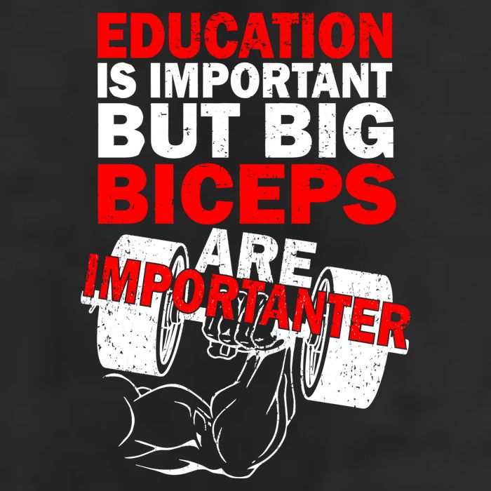 Education Is Important Big Biceps Are Importanter 15oz Campfire Ceramic Mug