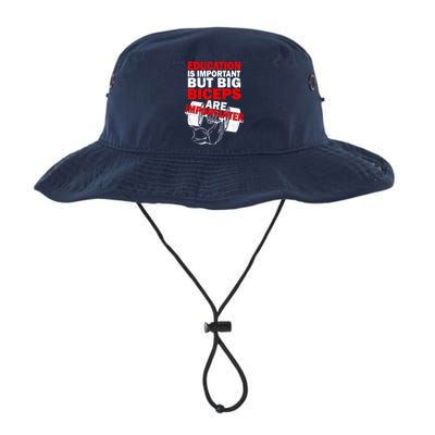 Education Is Important Big Biceps Are Importanter Bucket Hat