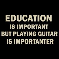 Education Is Important Playing Guitar Importanter Kids T-Shirt