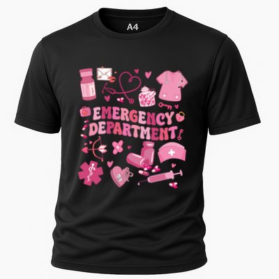 Emergency Department Valentine Funny Er Nurse Performance Shirt