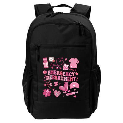 Emergency Department Valentine Funny Er Nurse Backpack