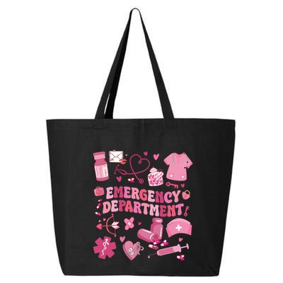 Emergency Department Valentine Funny Er Nurse 25L Jumbo Tote