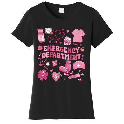 Emergency Department Valentine Funny Er Nurse Women's T-Shirt