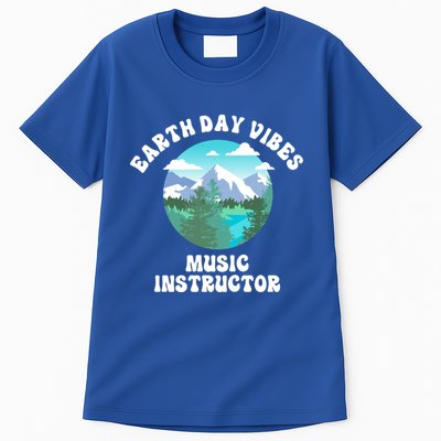 Earth Day Vibes Music Instructor Gift Tall T-Shirt
