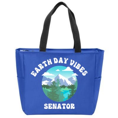 Earth Day Vibes Senator Gift Zip Tote Bag