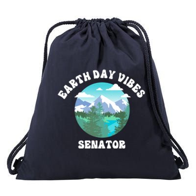 Earth Day Vibes Senator Gift Drawstring Bag