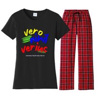 Edward De Vere Oxforidan Motto Shakespeare Authorship Debate Women's Flannel Pajama Set