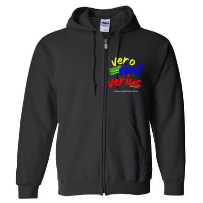 Edward De Vere Oxforidan Motto Shakespeare Authorship Debate Full Zip Hoodie