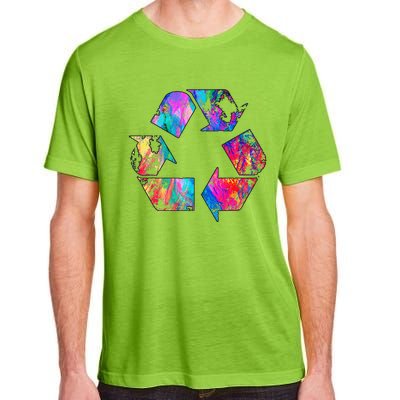 Earth Day Vintage Recycle Reduce Reuse Waste Logo Gift Adult ChromaSoft Performance T-Shirt