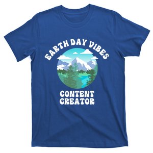 Earth Day Vibes Content Creator Gift T-Shirt