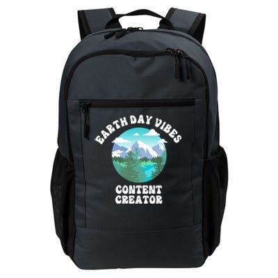 Earth Day Vibes Content Creator Gift Daily Commute Backpack