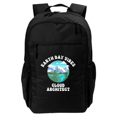 Earth Day Vibes Cloud Architect Cool Gift Daily Commute Backpack