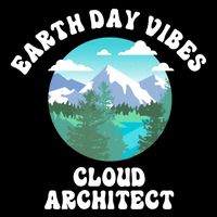 Earth Day Vibes Cloud Architect Cool Gift Drawstring Bag