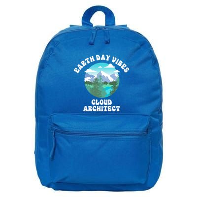 Earth Day Vibes Cloud Architect Cool Gift 16 in Basic Backpack