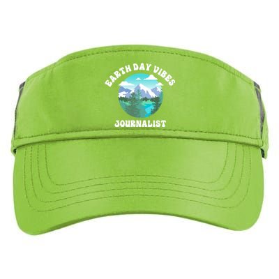 Earth Day Vibes Journalist Gift Adult Drive Performance Visor