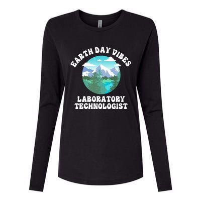 Earth Day Vibes Laboratory Technologist Cute Gift Womens Cotton Relaxed Long Sleeve T-Shirt