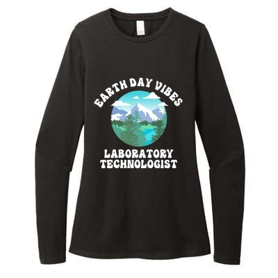 Earth Day Vibes Laboratory Technologist Cute Gift Womens CVC Long Sleeve Shirt