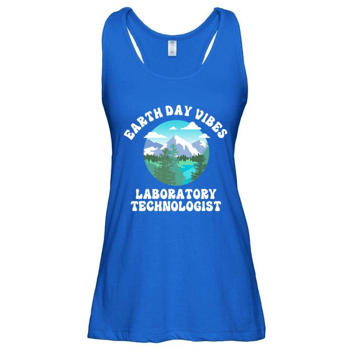 Earth Day Vibes Laboratory Technologist Cute Gift Ladies Essential Flowy Tank