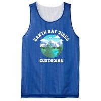 Earth Day Vibes Custodian Cute Gift Mesh Reversible Basketball Jersey Tank