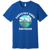 Earth Day Vibes Custodian Cute Gift Premium T-Shirt