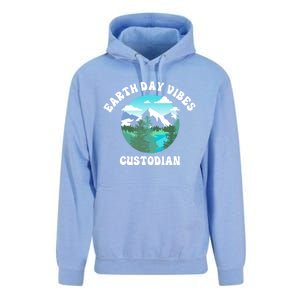 Earth Day Vibes Custodian Cute Gift Unisex Surf Hoodie