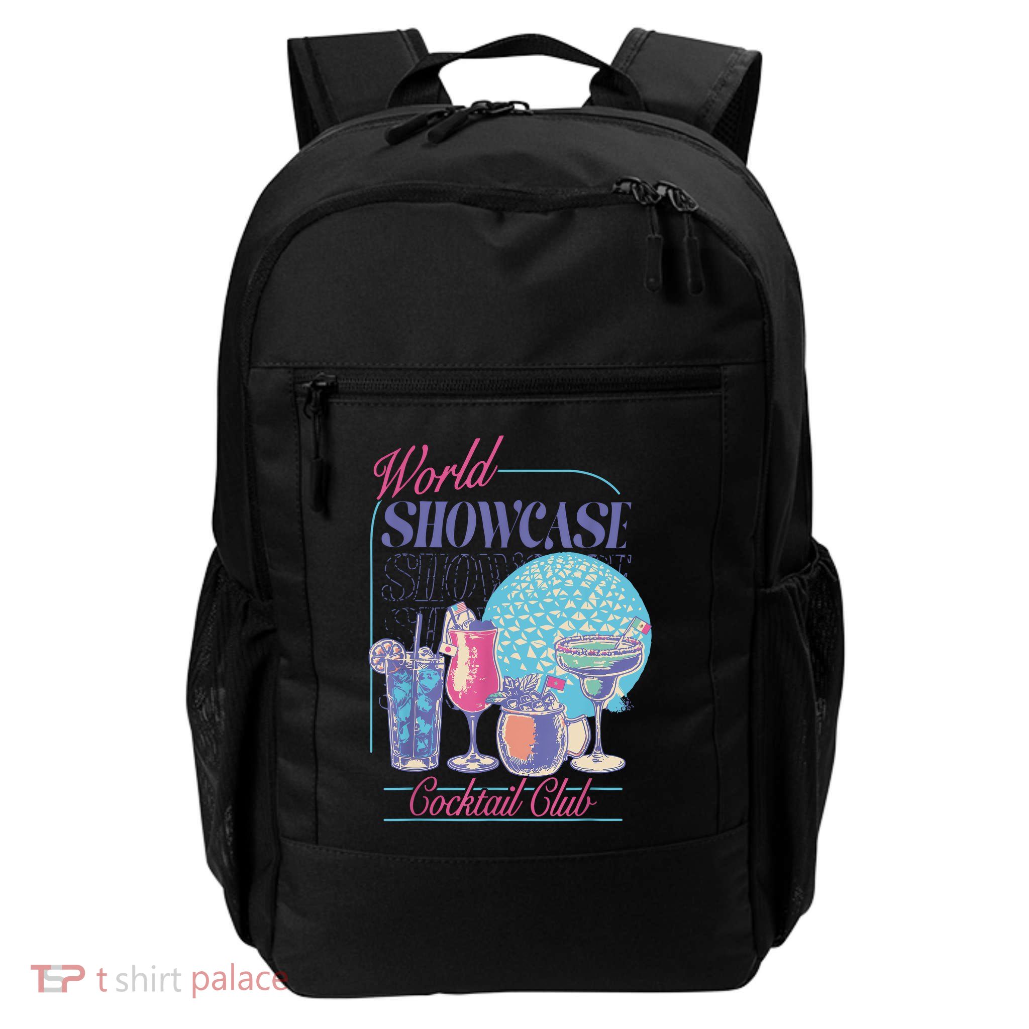Epcot Drinking World Showcase Cocktail Club Drinking Team  Daily Commute Backpack