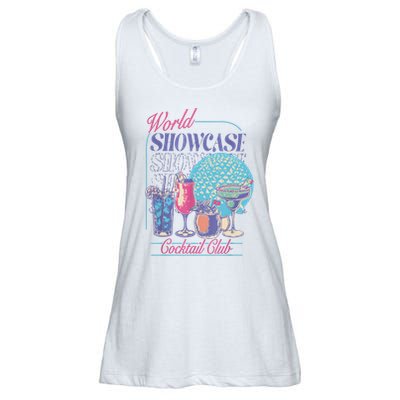 Epcot Drinking World Showcase Cocktail Club Drinking Team  Ladies Essential Flowy Tank