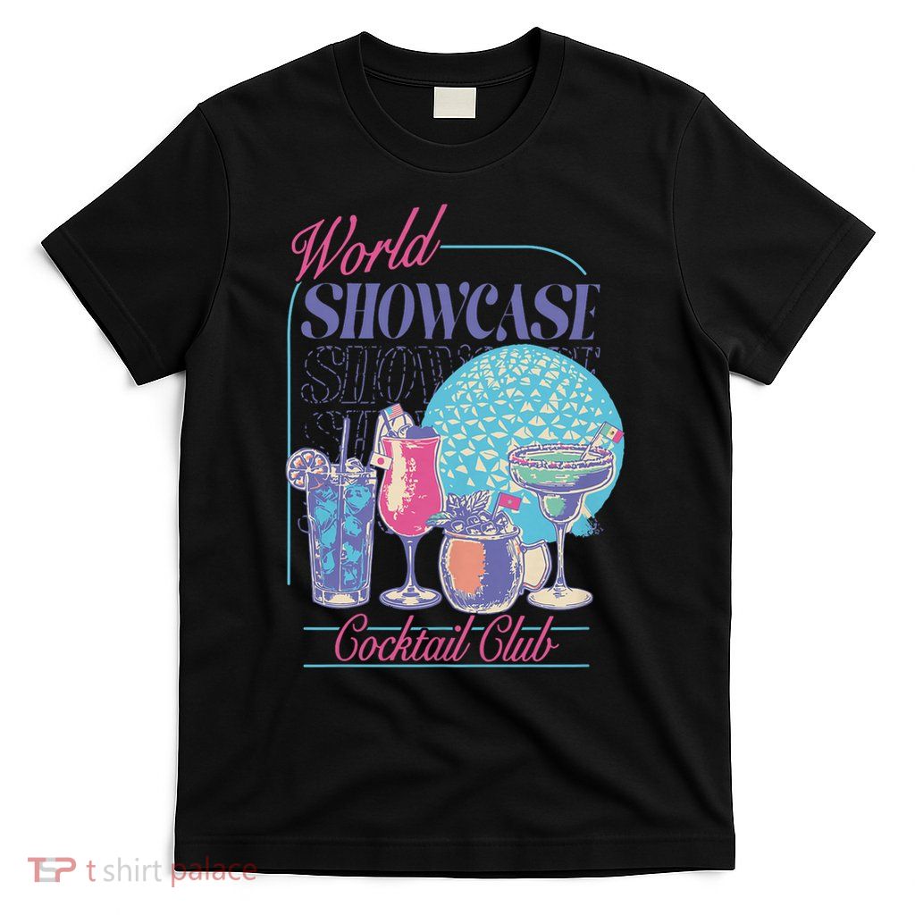 Epcot Drinking World Showcase Cocktail Club Drinking Team T-Shirt